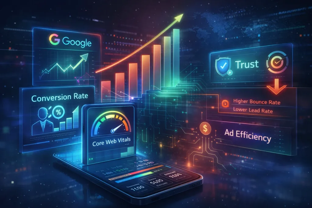 „Professionelle SEO- und Website-Performance-Optimierung in Österreich zur Steigerung von Google-Ranking, Conversion-Rate und Werbeeffizienz.“