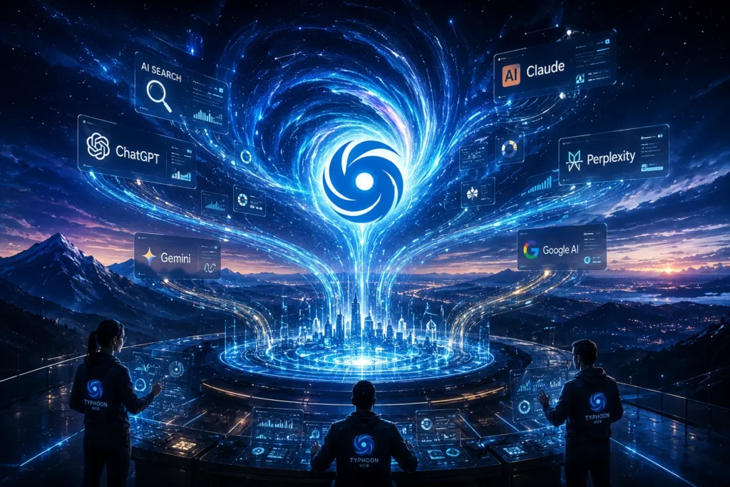 AI Traffic aus ChatGPT, Gemini, Claude und Perplexity analysieren mit TyphoonWeb