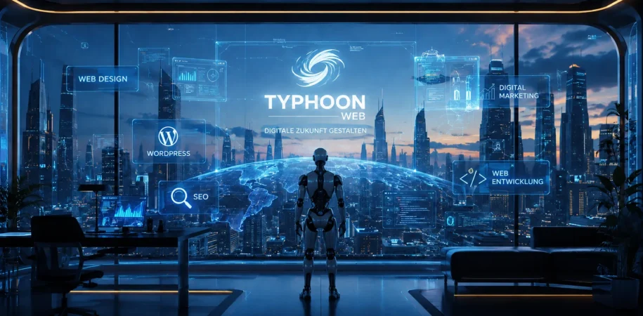 Künstliche Intelligenz, Webdesign, WordPress und SEO – digitale Zukunft mit TyphoonWeb